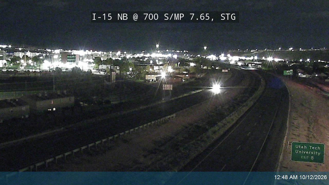 I-15 NB @ 700 S / MP 7.65, STG