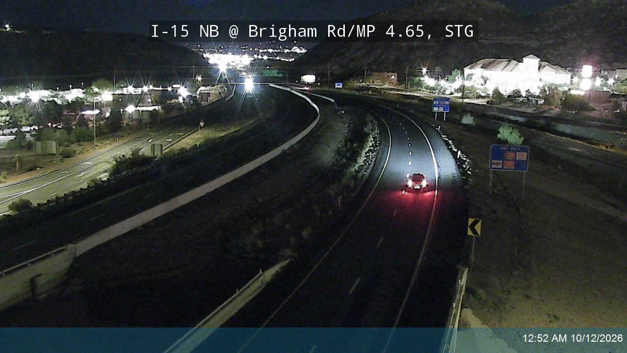 I-15 NB @ Brigham Rd / MP 4.65, STG