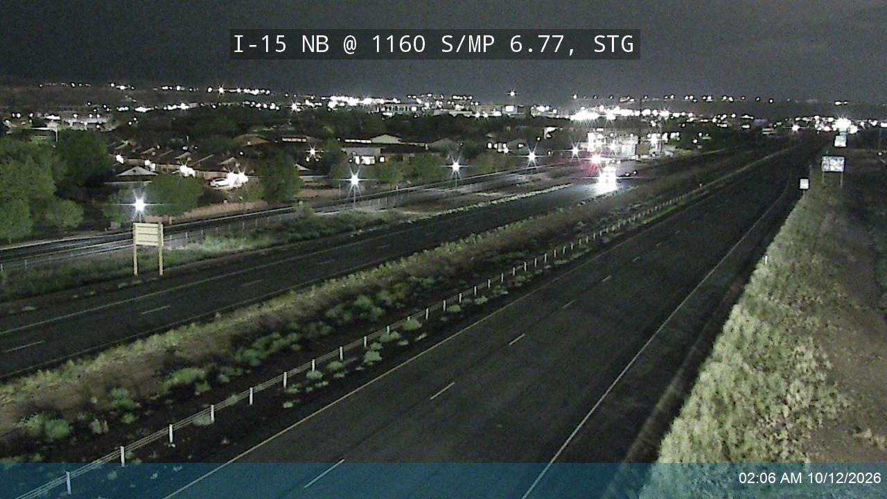 I-15 NB @ 1160 S / MP 6.77, STG