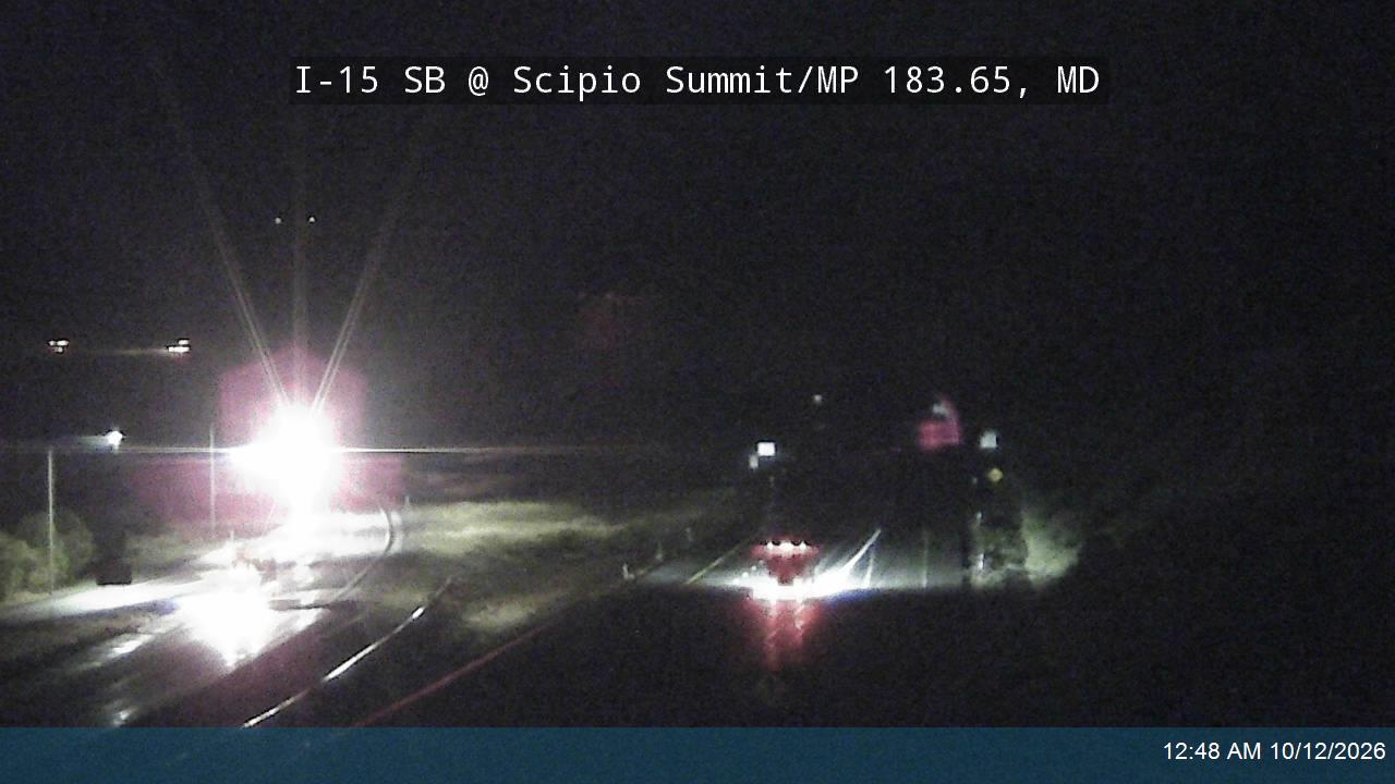 I-15 SB @ Scipio Summit / Exit 184 / MP 183.65, MD