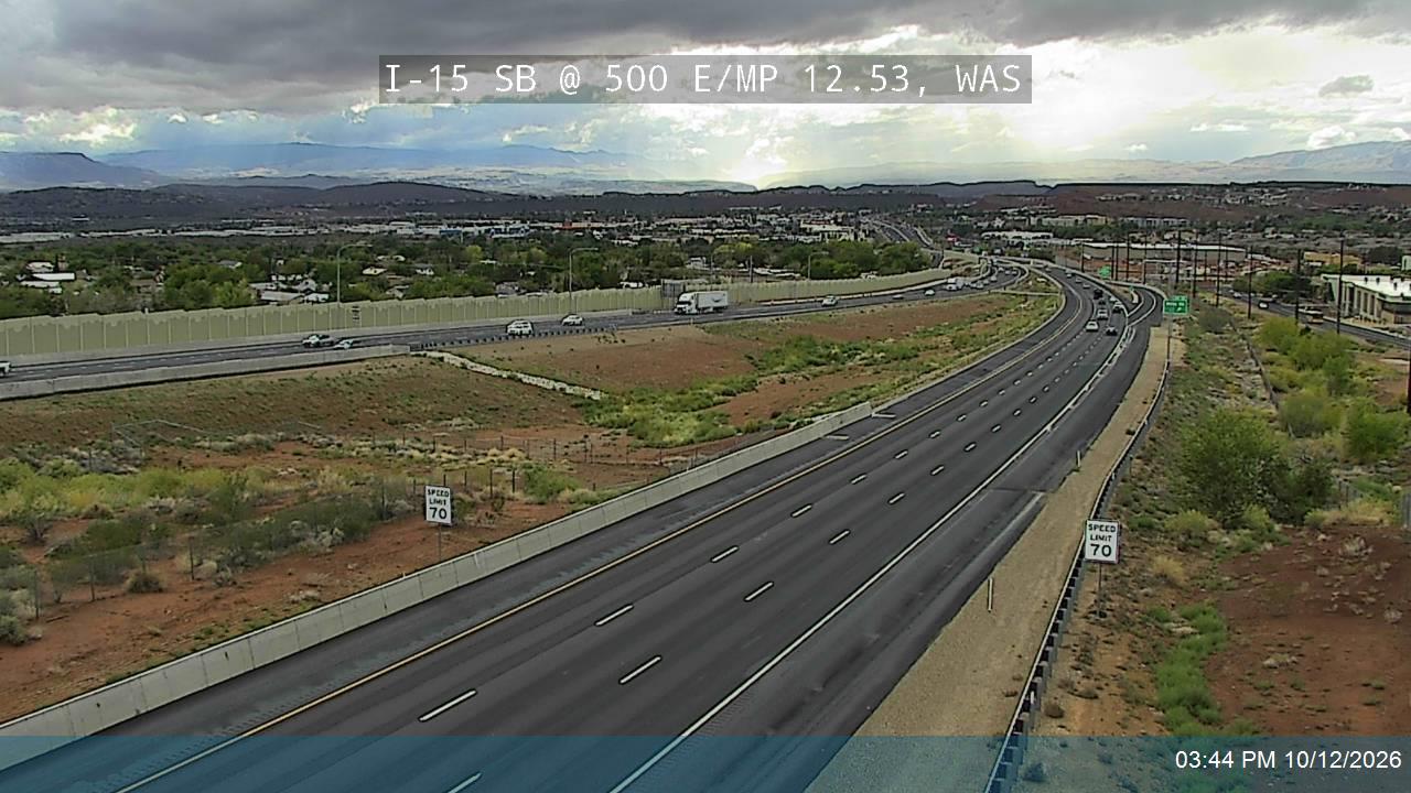 I-15 SB @ 500 E / MP 12.53, WAS