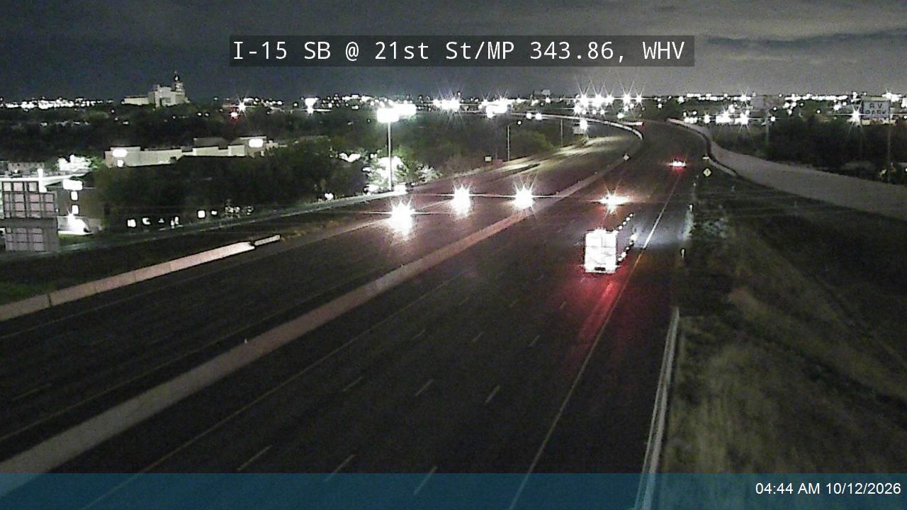 I-15 SB @ 21st St / SR-104 / MP 343.86, WHV