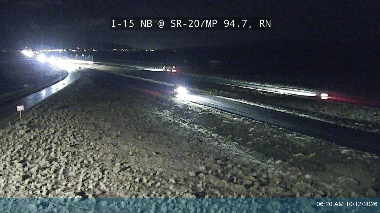 I-15 NB @ SR-20 / MP 94.7, RN