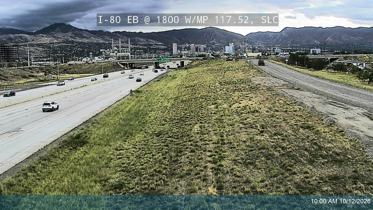 I-80 EB @ 1800 W / MP 117.52, SLC