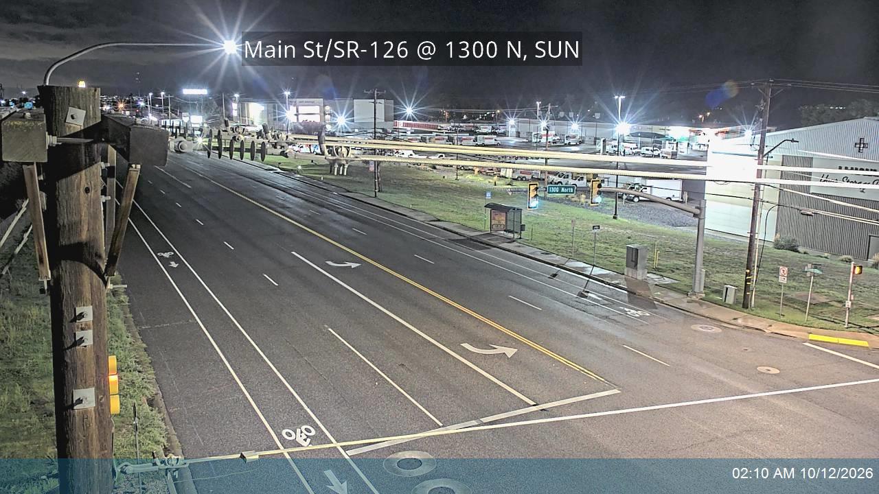 Main St / SR-126 @ 1300 N, SUN
