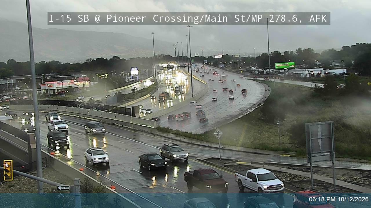 I-15 SB @ Pioneer Crossing / Main St / SR-145 / MP 278.6, AFK