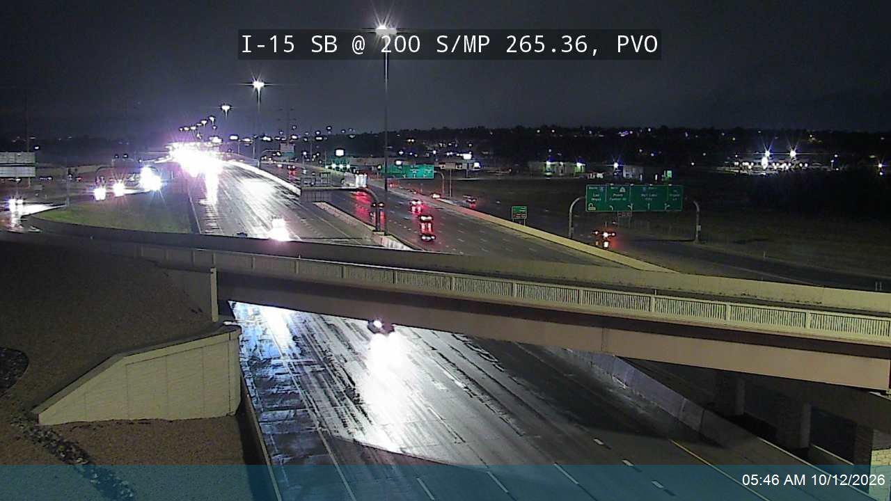 I-15 SB @ 200 S / MP 265.36, PVO