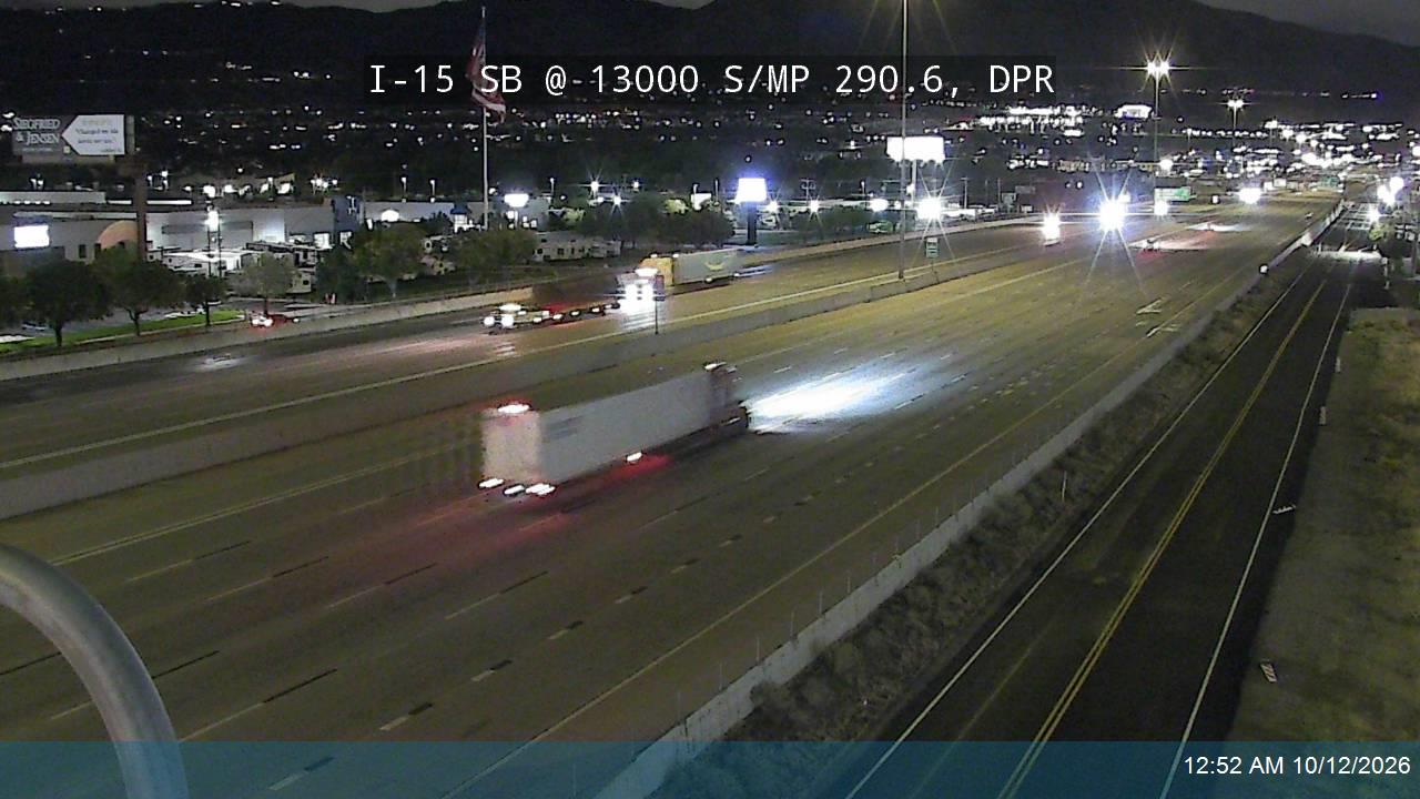 I-15 SB @ 13000 S / MP 290.6, DPR