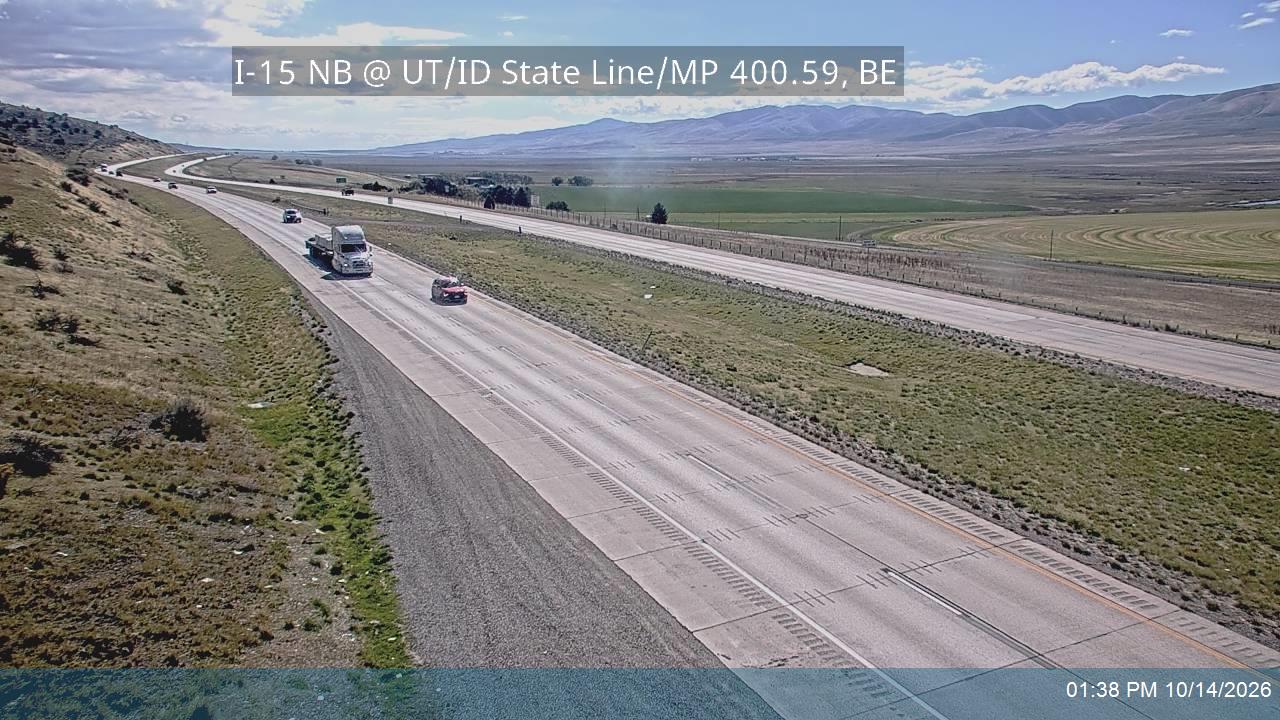 I-15 NB @ UT/ID State Line / MP 400.59, BE