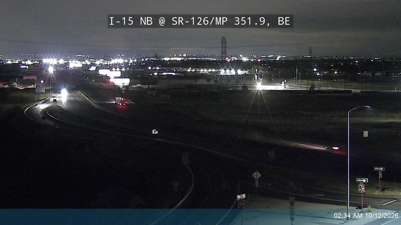 I-15 NB @ SR-126 / MP 351.9, BE