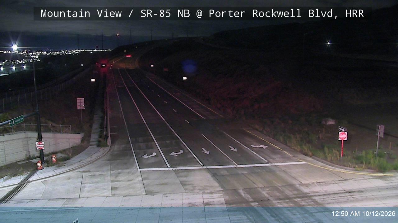 Mountain View / SR-85 NB @ Porter Rockwell Blvd, HRR