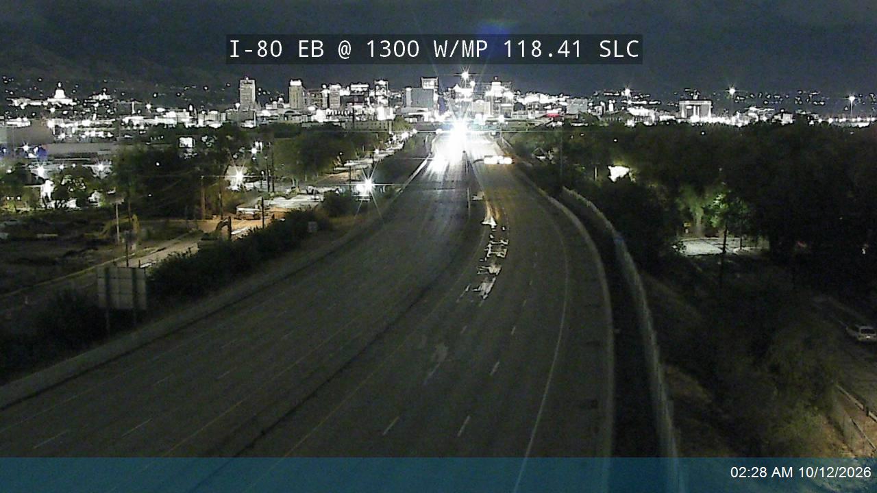 I-80 EB @ 1300 W / MP 118.41 SLC