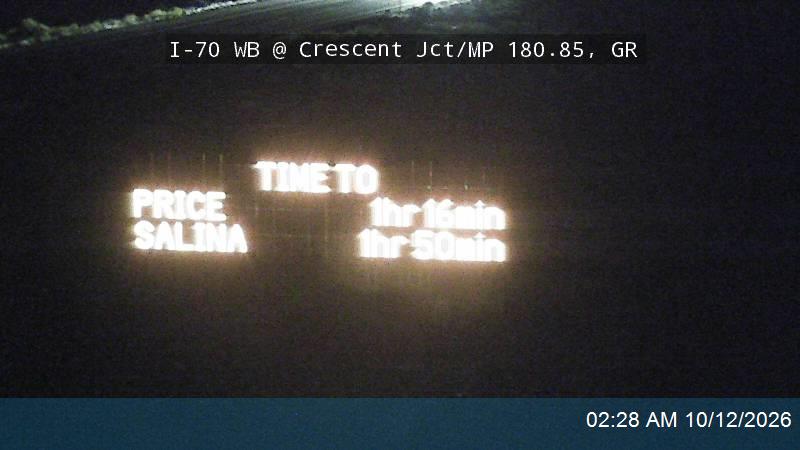 I-70 WB @ Crescent Jct / MP 180.85, GR