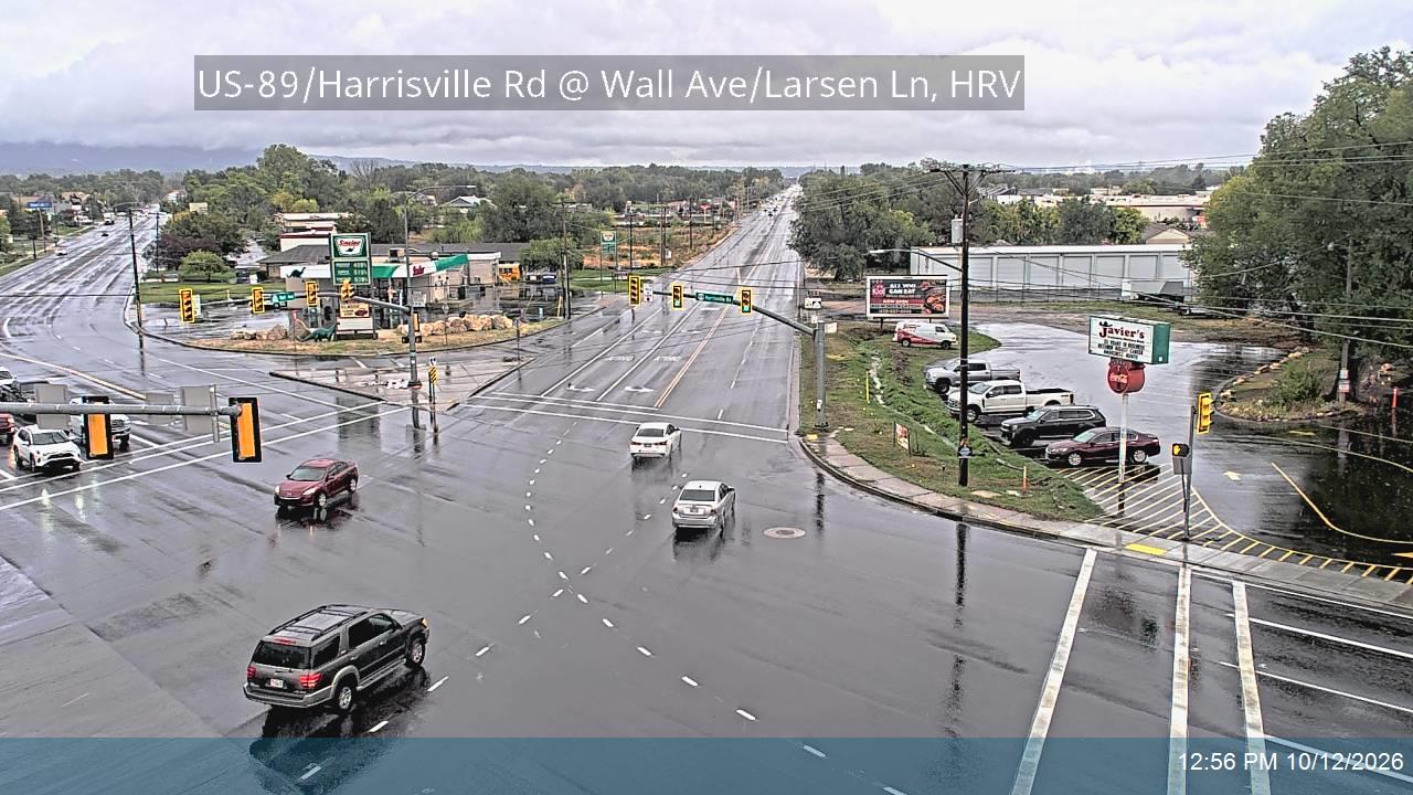 US-89 / Harrisville Rd @ Wall Ave / SR-204 / Larsen Ln, HRV