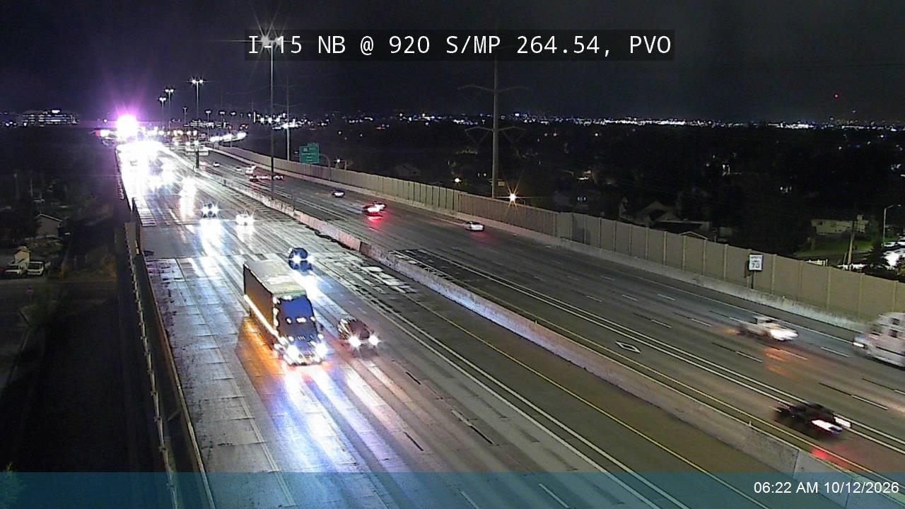 I-15 NB @ 920 S / MP 264.54, PVO