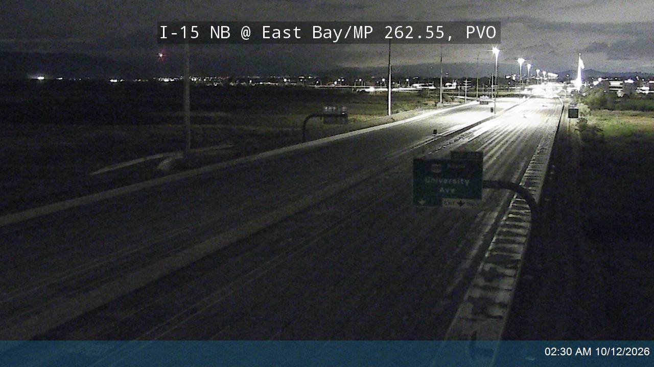 I-15 NB @ East Bay / MP 262.55, PVO