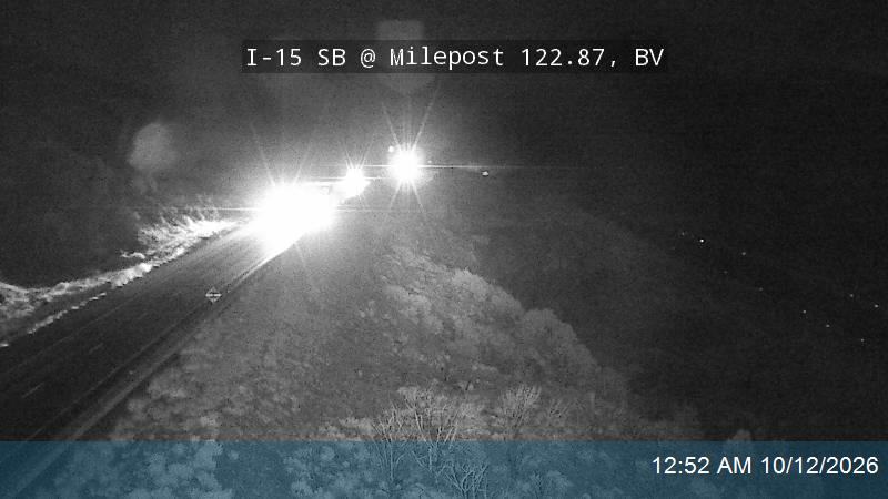 I-15 SB @ Milepost 122.87, BV