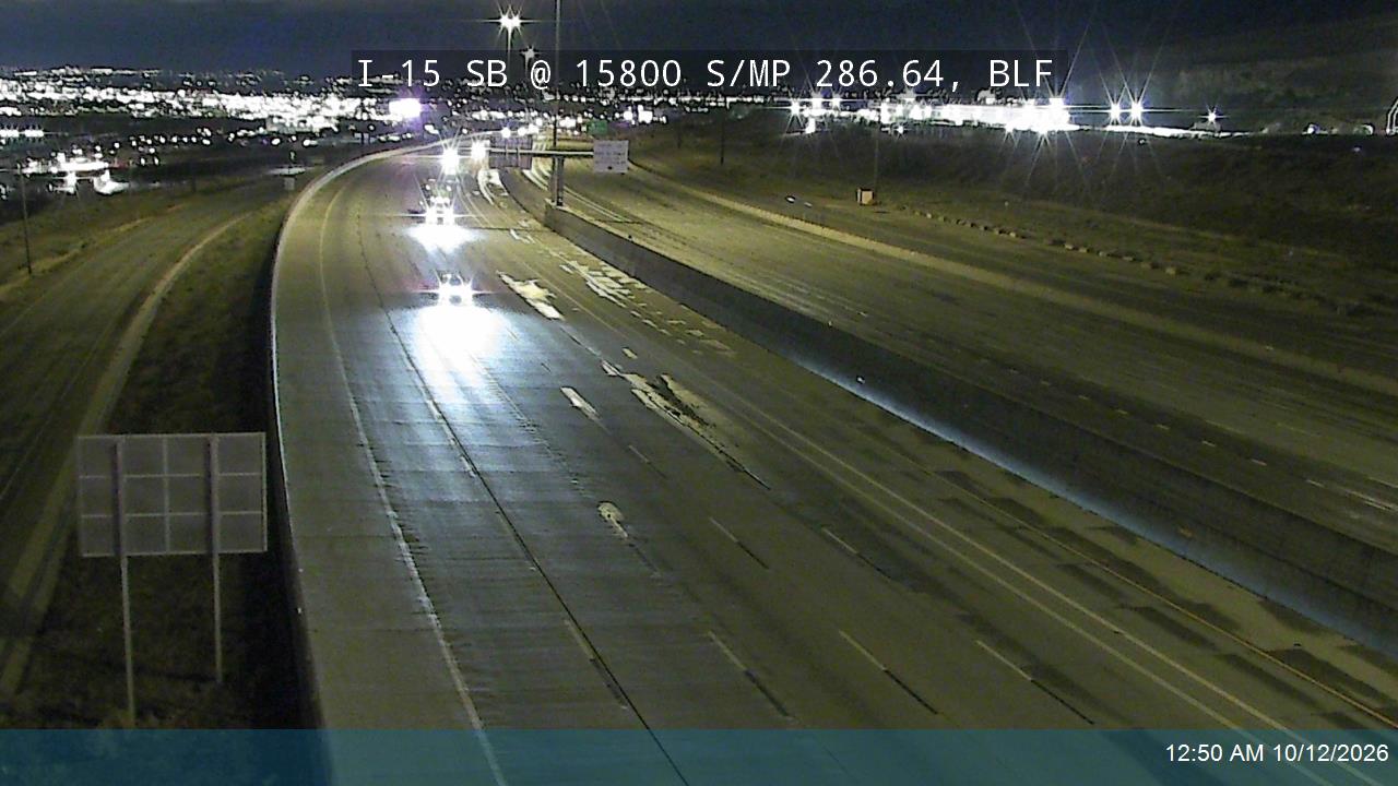 I-15 SB @ 15800 S / MP 286.64, BLF