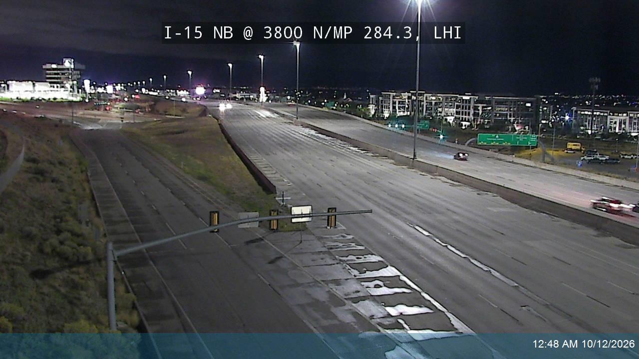 I-15 NB @ 3800 N / Adobe Way / MP 284.3, LHI