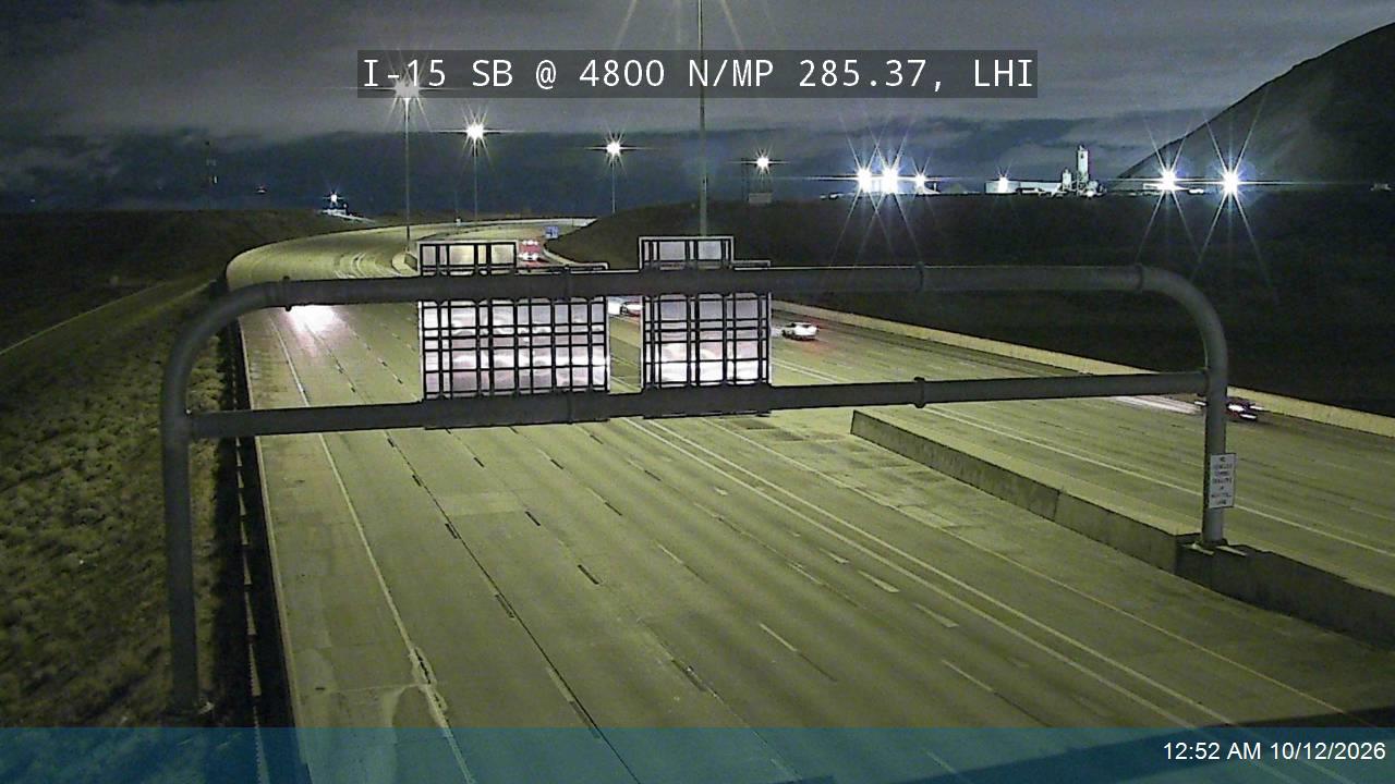 I-15 SB @ 4800 N / MP 285.37, LHI