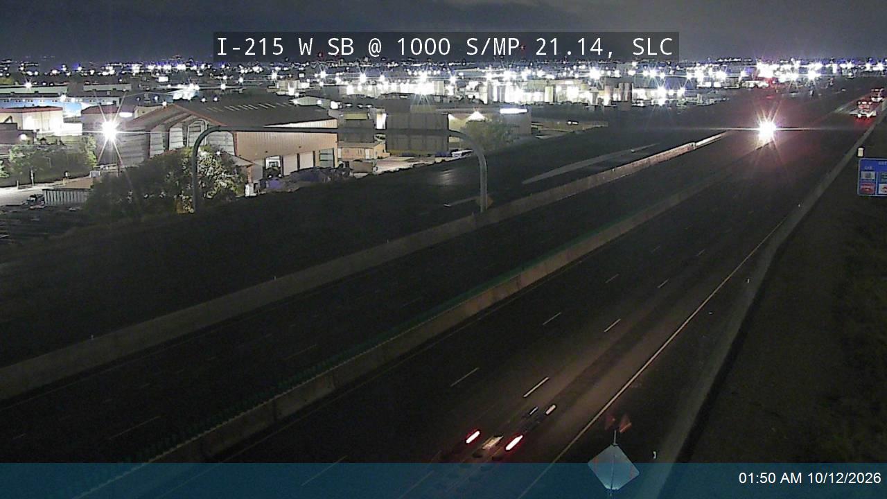 I-215 W SB @ 1000 S / MP 21.14, SLC