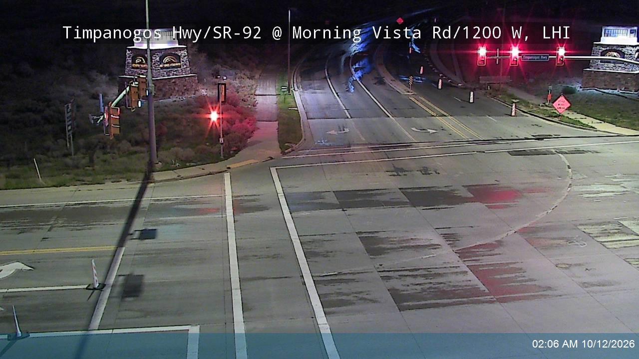 Timpanogos Hwy / 3500 N / SR-92 @ Morning Vista Rd / 1200 W, LHI
