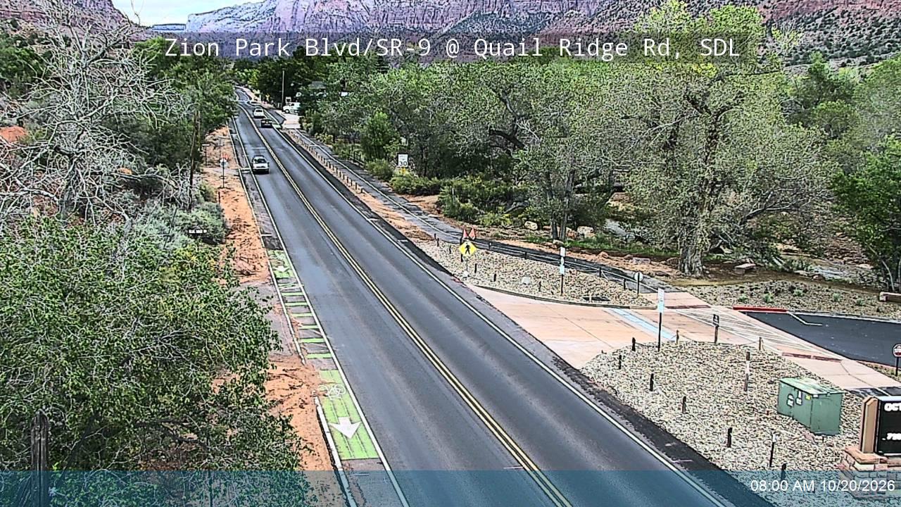 Zion Park Blvd / SR-9 @ Quail Ridge Rd, SDL