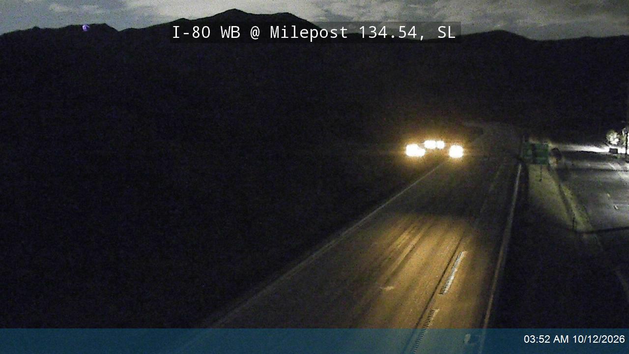 I-80 / Parleys Canyon WB @ Mountain Dell / MP 134.54, SL