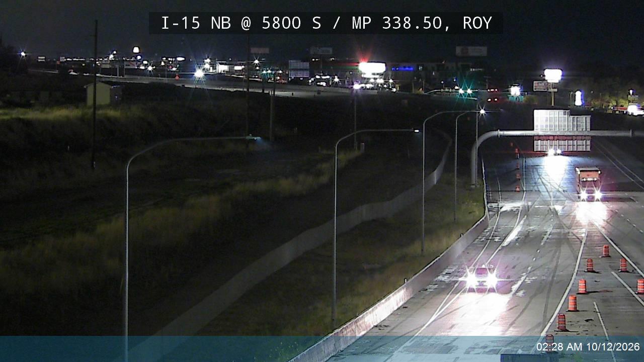 I-15 NB @ 5800 S / MP 338.50, ROY
