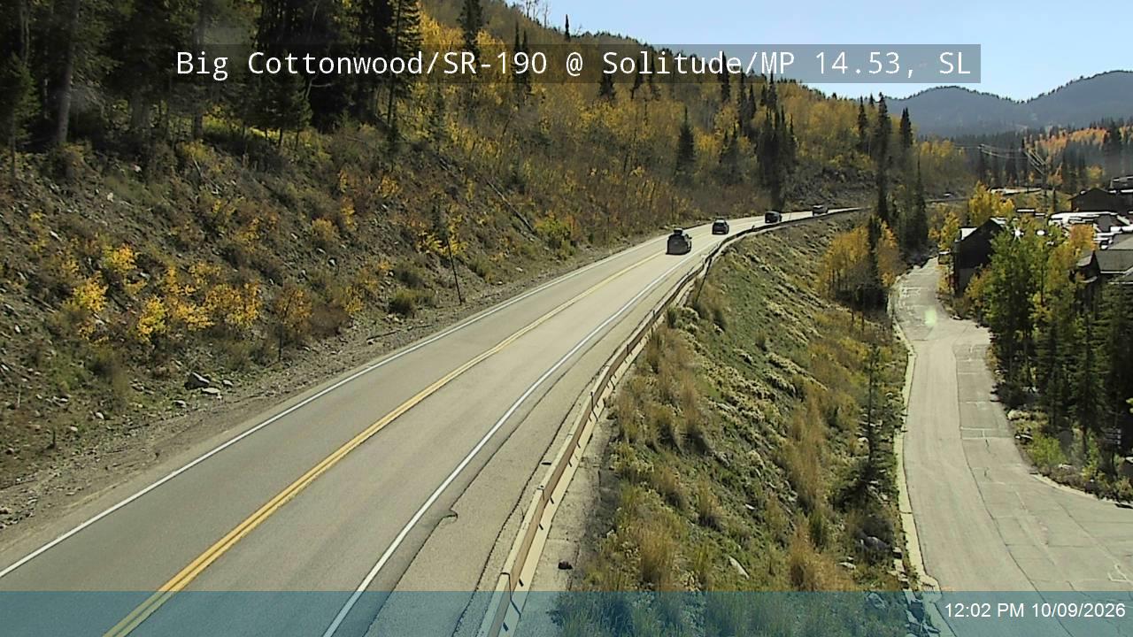 Big Cottonwood Canyon Rd / SR-190 @ Solitude / MP 14.53, SL