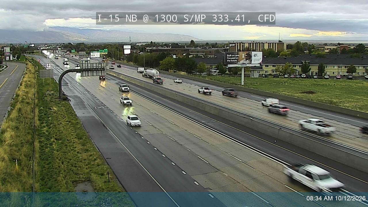 I-15 NB @ 1300 S / MP 333.41, CFD