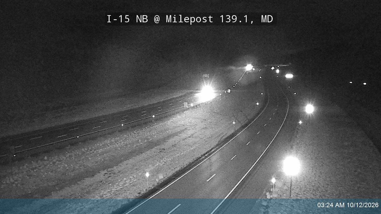 I-15 NB @ Milepost 139.1, MD
