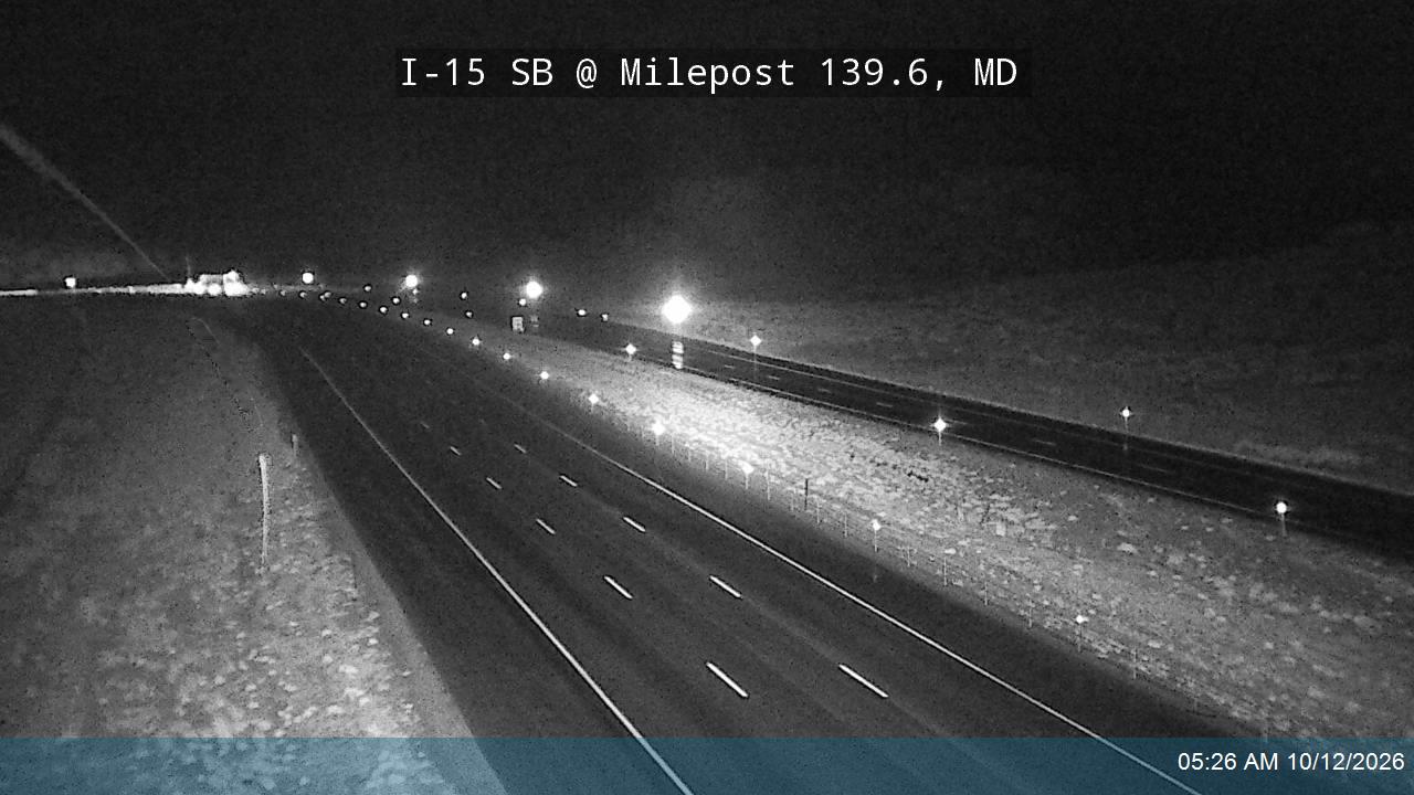 I-15 SB @ Milepost 139.6, MD