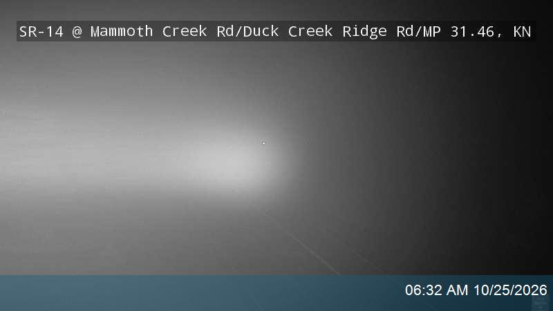 SR-14 EB @ Mammoth Creek Rd / Duck Creek Ridge Rd / MP 31.06, KN