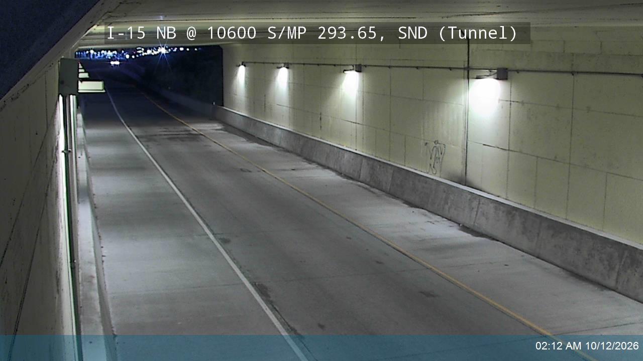 I-15 NB @ 10600 S / SR-151 / MP 293.65, SND (Tunnel)