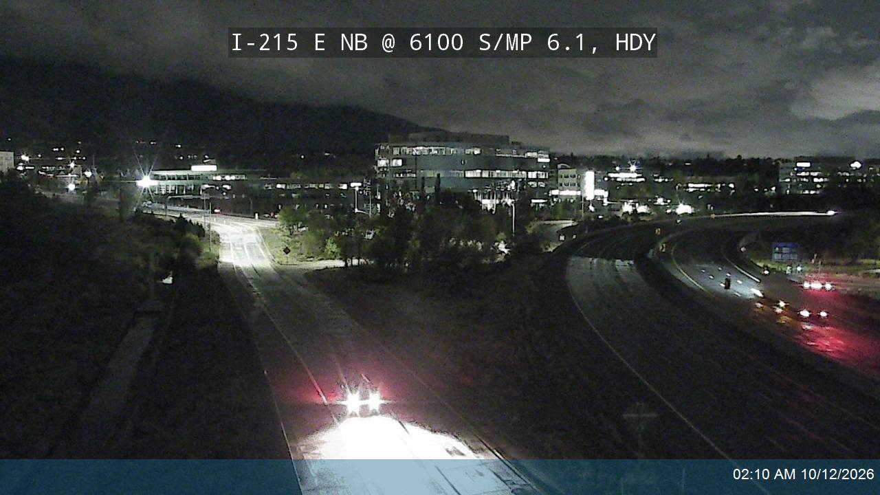I-215 E NB @ 6100 S / MP 6.1, HDY