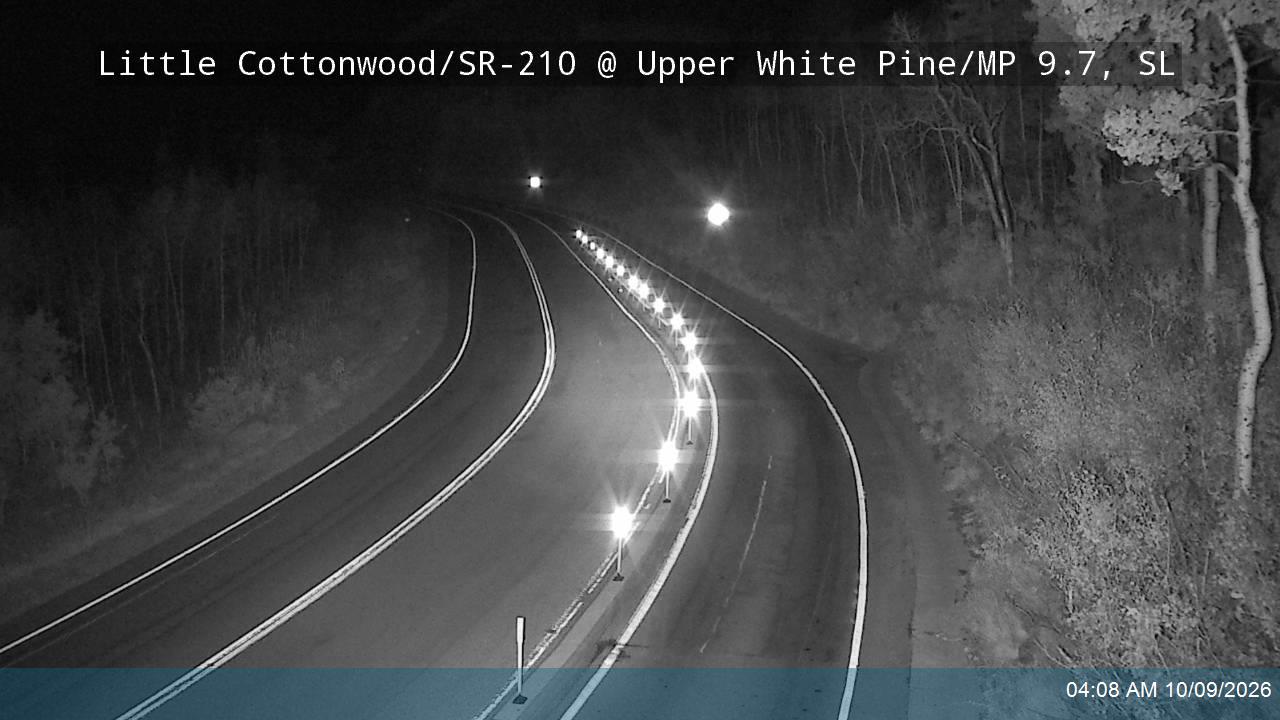Little Cottonwood Rd / SR-210 WB @ Upper White Pine / MP 9.7, SL