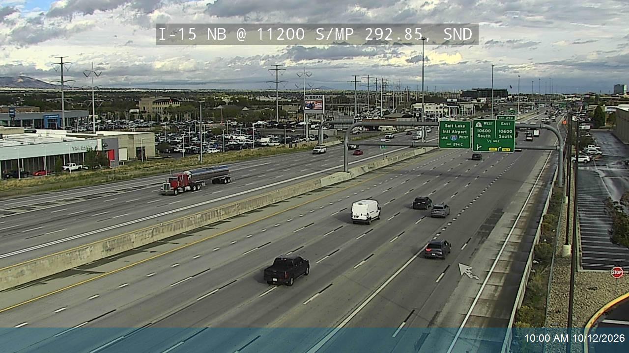 I-15 NB @ 11200 S / MP 292.85, SND