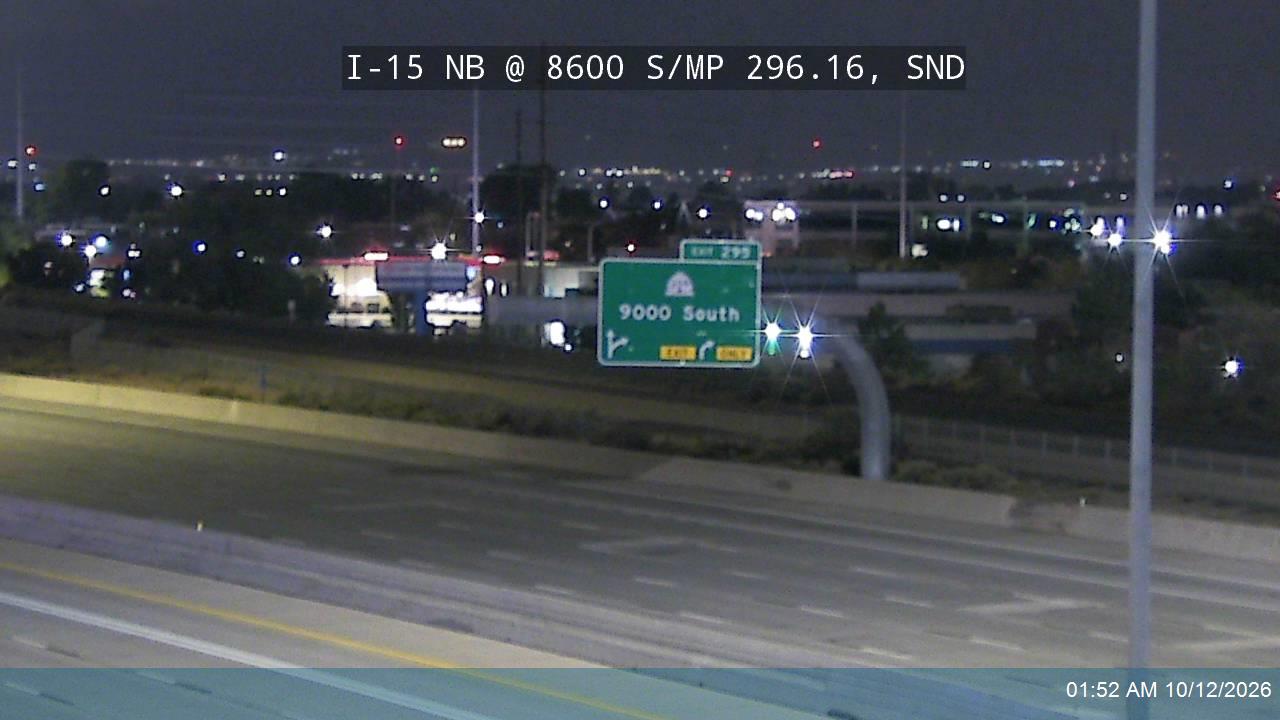I-15 NB @ 8600 S / MP 296.16, SND