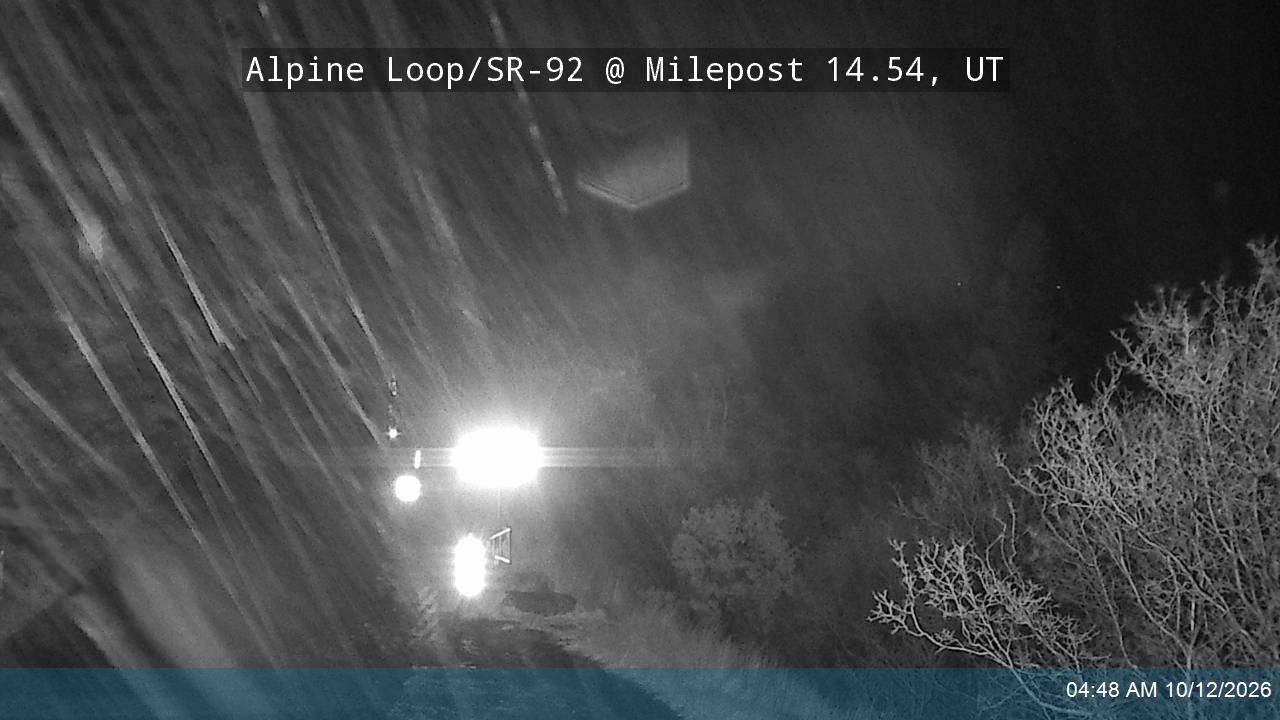 Alpine Loop / SR-92 @ Milepost 14.54, UT