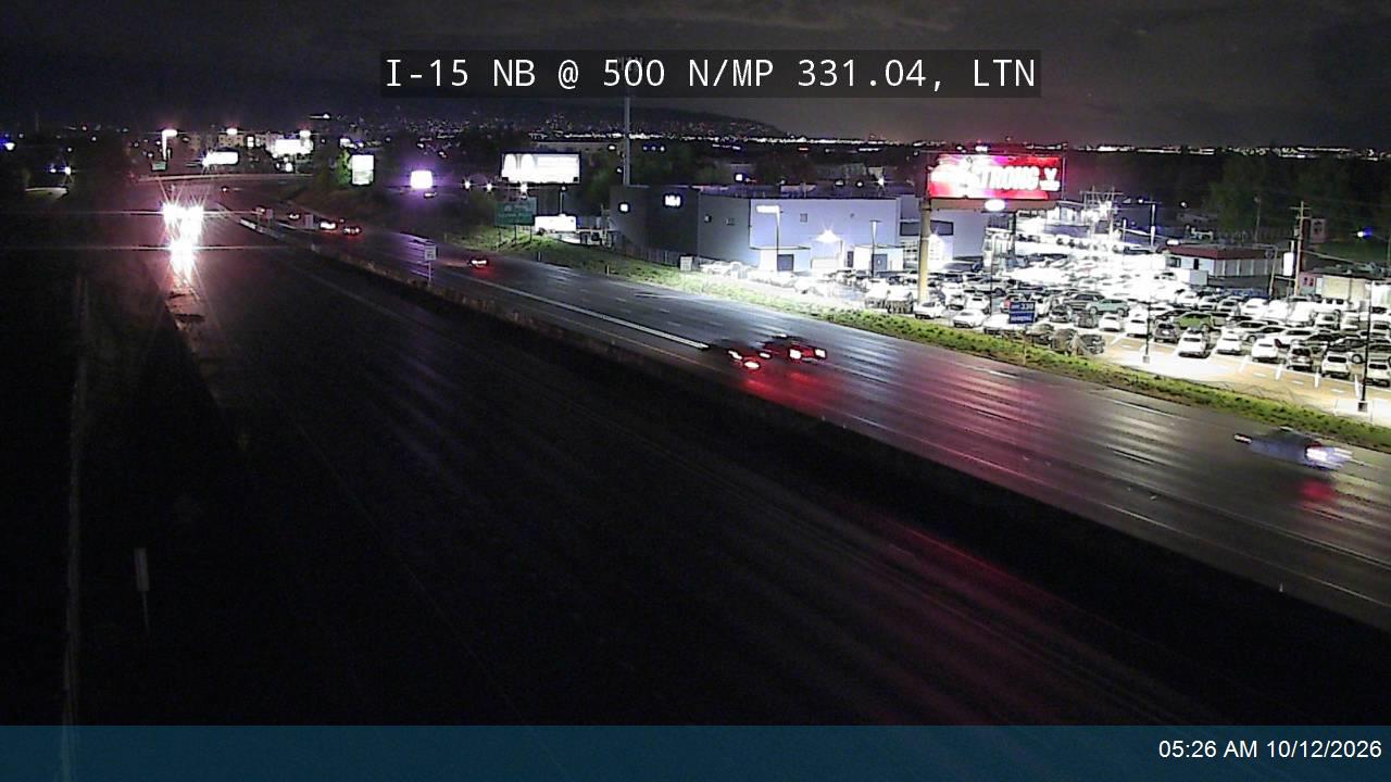 I-15 NB @ 500 N / MP 331.04, LTN