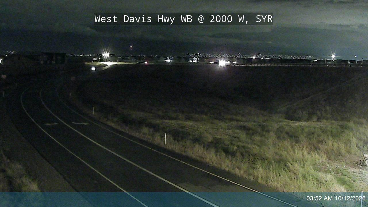 West Davis Hwy / SR-177 WB @ 2000 W / MP 12.11, SYR