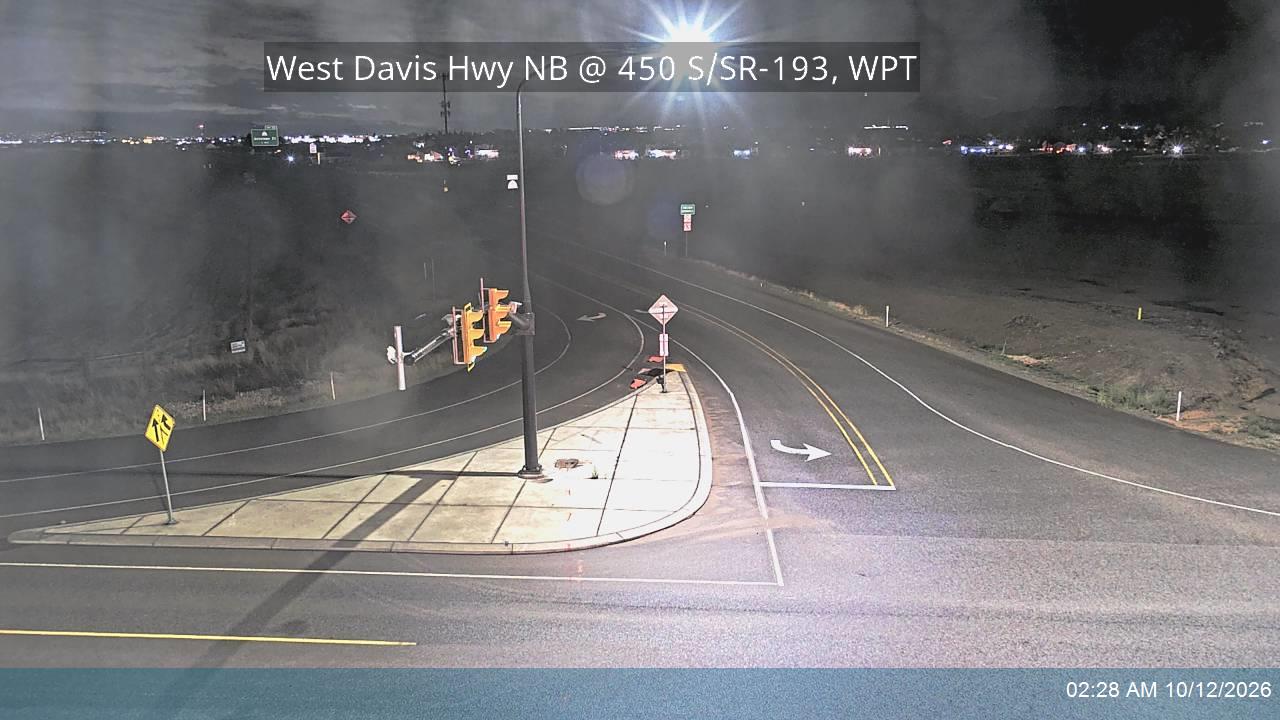 West Davis Hwy / SR-177 NB @ 450 S / SR-193 / MP 15.57, WPT