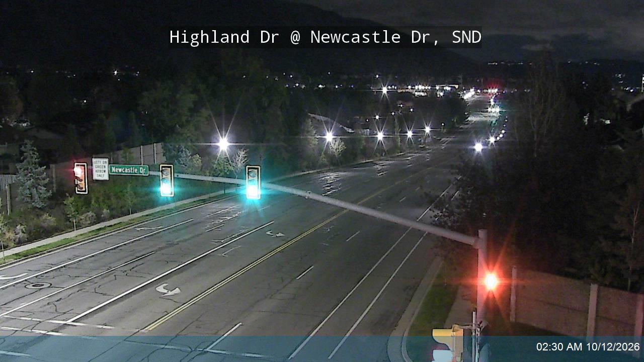 Highland Dr / 2000 E @ Newcastle Dr / 8890 S, SND