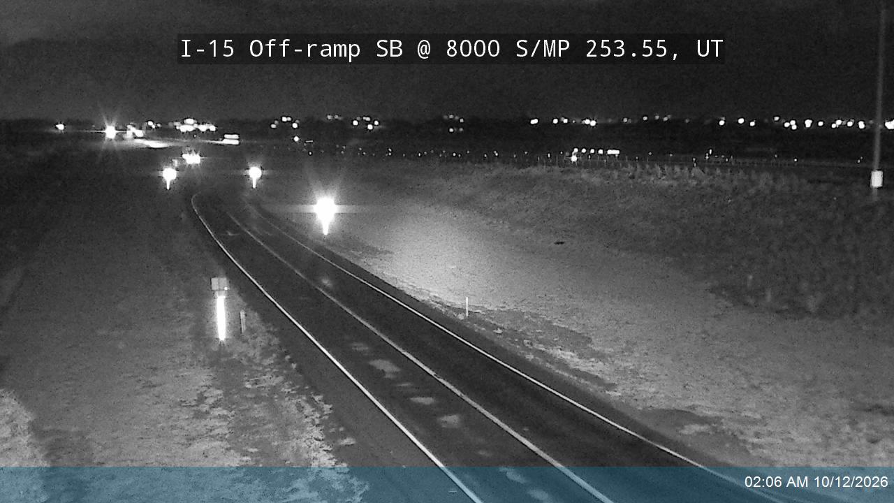 I-15 Off-ramp SB @ 8000 S / SR-164 / MP 253.55, UT