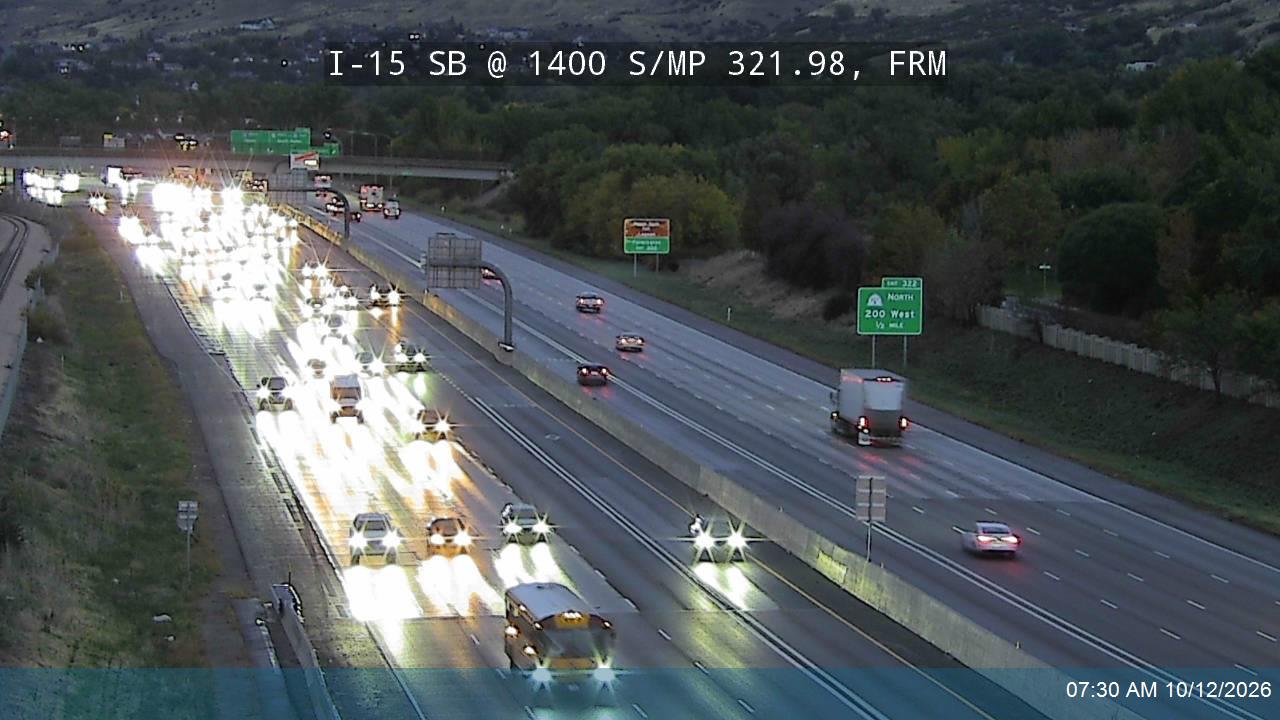 I-15 SB @ 1400 S / MP 321.98, FRM