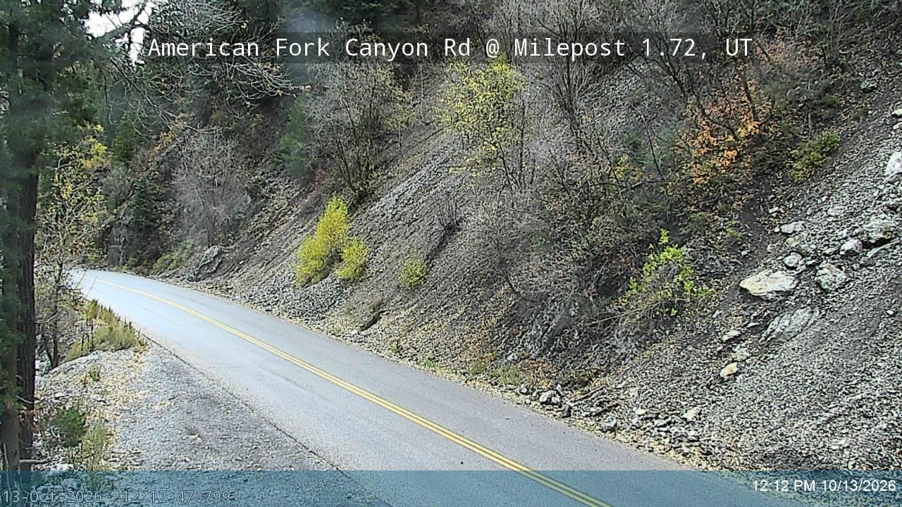 American Fork Canyon Rd / SR-144 @ Milepost 1.72, UT