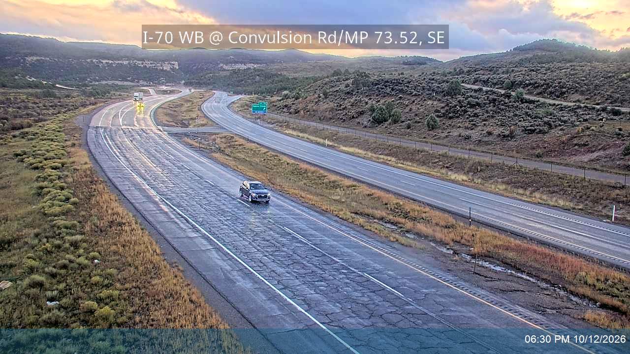 I-70 WB @ Convulsion Rd / MP 73.52, SE