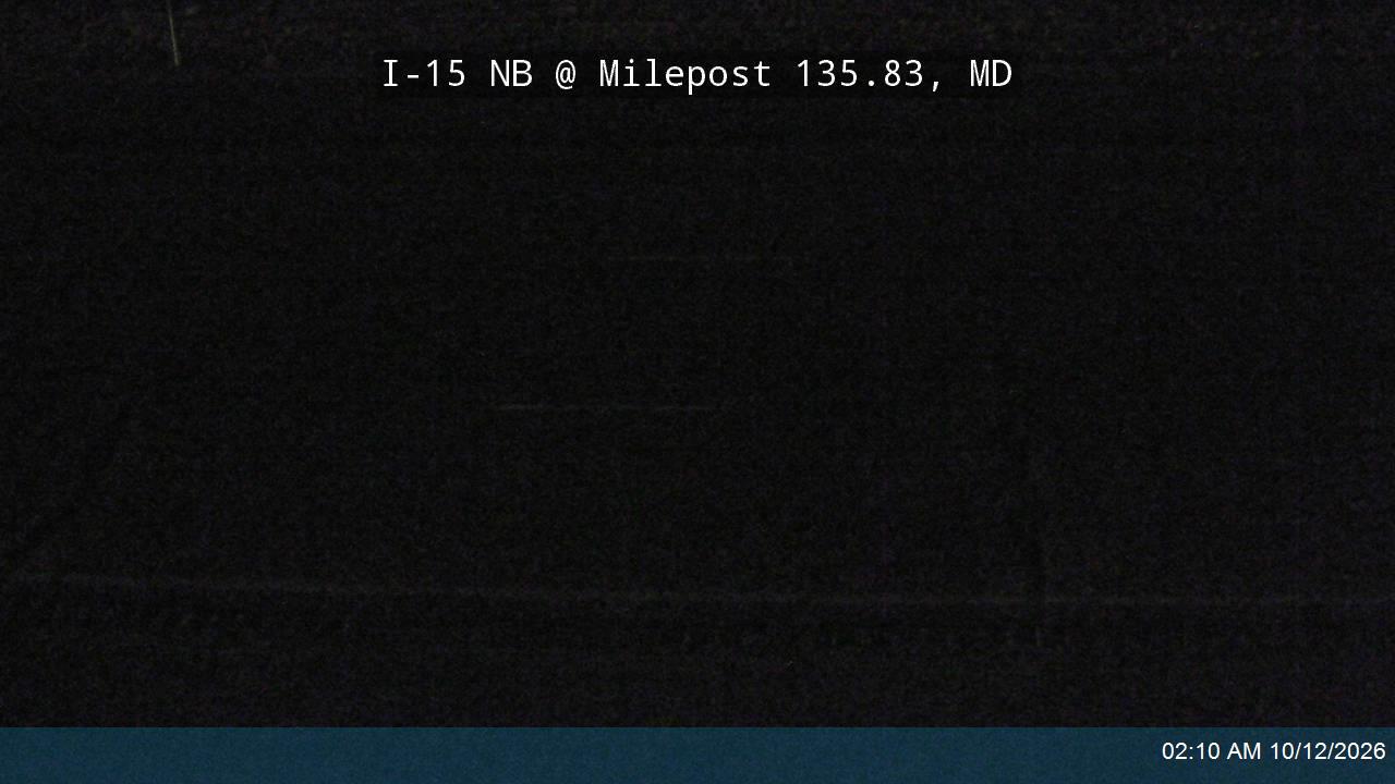 I-15 NB @ Milepost 135.83, MD