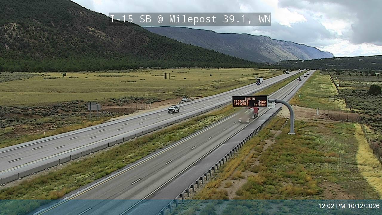 I-15 SB @ Milepost 39.1, WN
